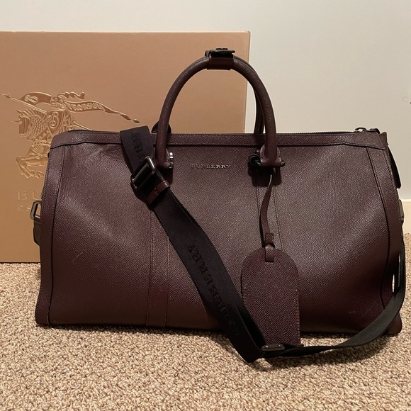 Burberry Bags Burberry London Leather Boston Duffle Bag